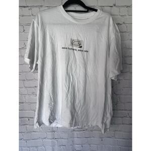 UT Tee Shirt Save Humans, Save Cats Size Xl